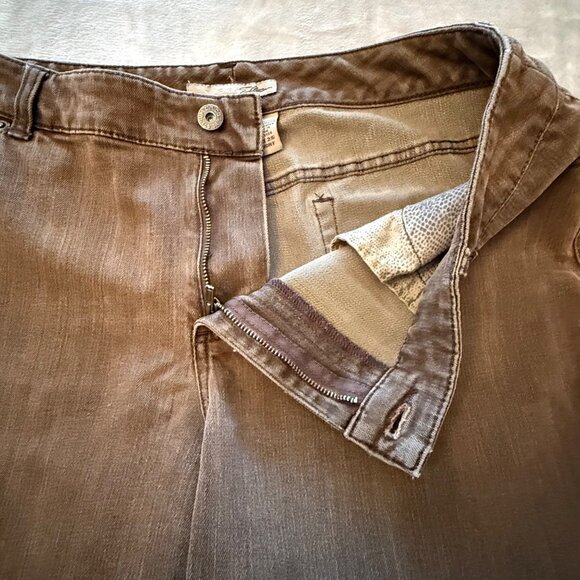Chicos Platinum Brown Straight-Leg Pants‎ Womens Size 2.5 Short (35x28) Casual - Picture 6 of 12